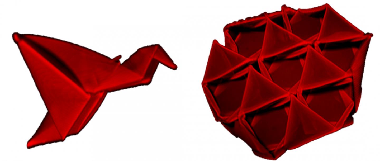 3D, building, origami