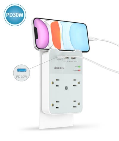 The Huntkey SMD407C multi-plug outlet extender. (Source: Huntkey.)