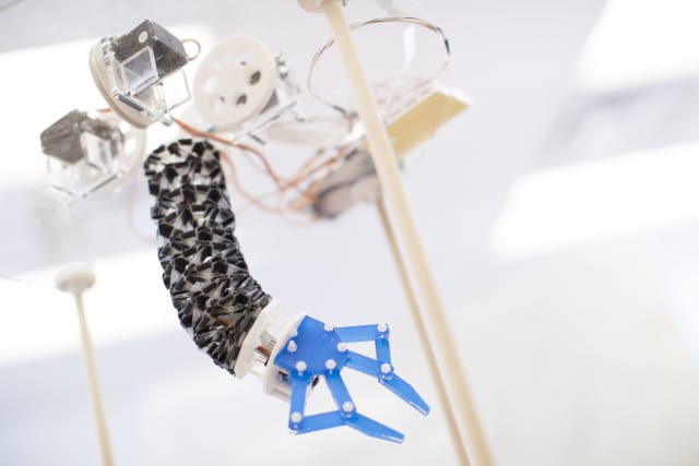 TWISTER, an origami-inspired soft robot. (Image courtesy of Russell Lee.)